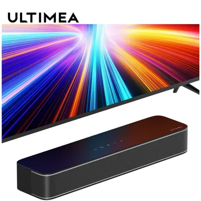 ULTIMEA Peak Power 120W, 2.1ch Sound Bar for TV, All-in-One PC Soundbar, Built-in Subwoofer, APP