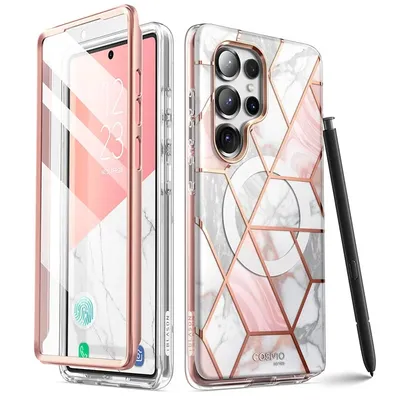 For Samsung Galaxy S25 Ultra Case I-BLASON Cosmo Mag Slim Stylish Full-Body Protective Case with Built-in Screen Protector