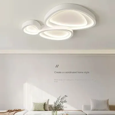 Wabi sabi ceiling light design white ceiling light Minimalist light for Bedroom hall Lusters Fixture Decoration kids room light