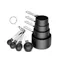 4PCS/8PCS kunststoff messbecher Löffel Set Edelstahl griff Küche Backen Werkzeuge Zubehör Wiegen Gadgets