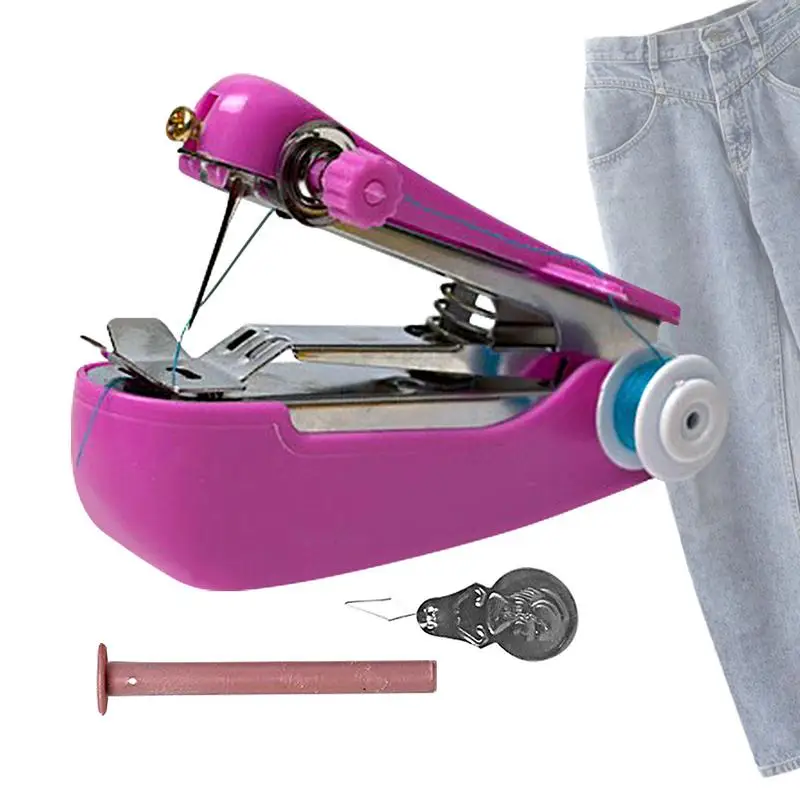 Mini Machine à coudre électrique, Mini Machine à coudre Portable, Kit résistant à la chaleur, Mini Machine à coudre électrique manuelle pour vêtements de bricolage