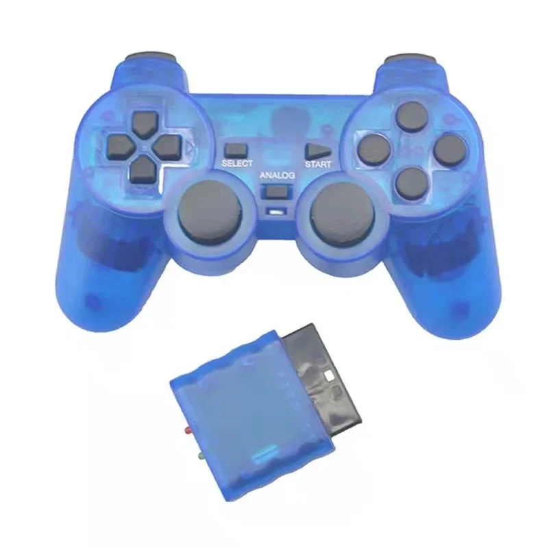 Manette de jeu sans fil pour PS2 2.4GD, Joystick de jeu à double choc de Vibration, Joypad Controle pour manette de jeu PS 2