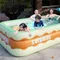 Piscine gonflable pliable pleine grandeur, piscine d'extérieur confortable, piscine hors sol