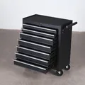 Chariot à outils multifonctionnel pour l'entretien de la voiture, armoire à outils mobile, charrette à bras, armoire de pièces d'atelier de réparation, rangement en fer, 5/7 tiroirs