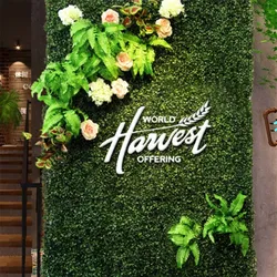 Pelouse murale de plantes artificielles de taille personnalisée, mur de fond de plantes vertes, jardin de maison, décoration de mariage, pelouse en plastique