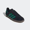 Sneaker ADIDAS ORIGINALS "GAZELLE", Gr. 40, core schwarz, court grün, cloud weiß, Leder, Synthetik, sportlich, Schuhe