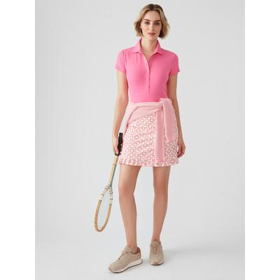 J.McLaughlin Women's Agnes Skort in Circle Rope Pink/Orange, Size Medium | Nylon/Spandex/Catalina Cloth