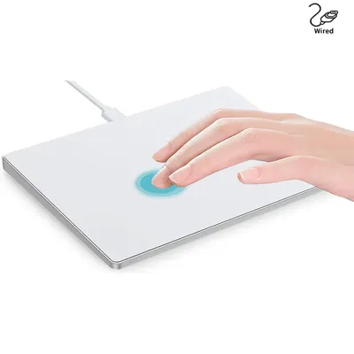 Mofii USB Wired Multi-TouchTrackpad SlimTempered Glass Surface with High Precision Navigation Wired