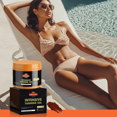 Carroten Intensive Tanning Gel Body Cream Bronze Skin Tanning Lotion Effective Sun Aid Take In