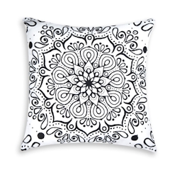 Excelsa Dekoratives Kissen Boheme Noir Baumwolle 45x45x16 cm Bunt Image