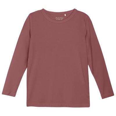 Minymo - Kid's Blouse L/S - Longsleeve Gr 98 braun