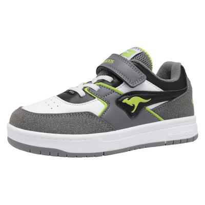 Sneaker KANGAROOS "K-CP BOUNDER EV", Gr. 30, steel grau, neon grün, Synthetik, sportlich, Schuhe Image