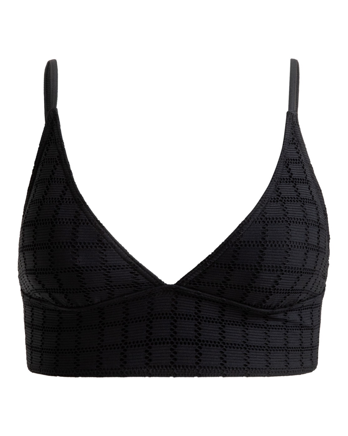 Triangel-Bikini-Top ROXY "Camilo", Gr. M, Cup B, grau (anthrazit), Obermaterial: 92% Microfaser, 8% Elasthan;, Bikini-Oberteile