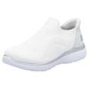 Slip-On Sneaker RIEKER SPORT "Ready2GO", Damen, Gr. 39, weiß, Textil, Lederimitat, unifarben, sportlich, Schuhe, Slipper, Halbschuh, Freizeitschuh mit MemoSoft-Innensohle