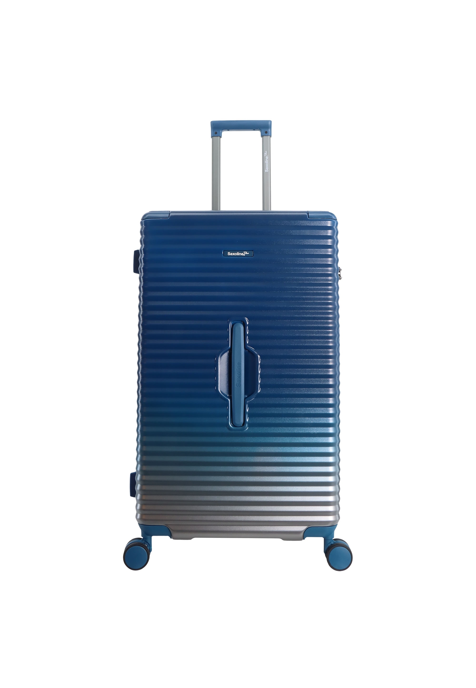 Koffer SAXOLINE "Elite Trunk", Gr. B/H/T: 46 x 77 x 37, silber (blau, silberfarben), Koffer, mit einer robusten ABS/PC-Schale Image