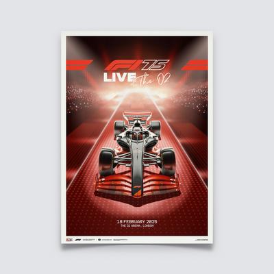 Formel 1 75 Live – O2 Arena London – Eventplakat – 2025 Image