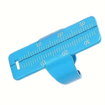 TEMU 1 Ywbl-wh Dental Gauge Finger Ruler, Metal Endodontic Measure Scale Instrument, Non-electric Professional Dental Tool For Dentists