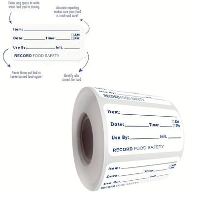 TEMU 500 Roll Food Storage Safety Date Labels, Self-adhesive Tags For Organizing Food In Kitchens And Hotels, As Well As For Categorizing Office Supplies And Records. Image