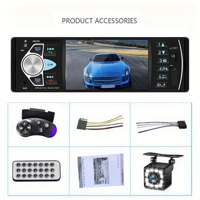 TEMU Hikity Car Din Car Stereo Mp5 Player Fm Usb Autoradio 4.1-inch Link Steering Wheel Control+rear View Camera(optional)