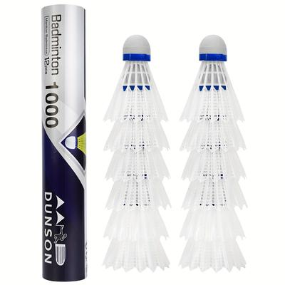 TEMU 12pcs/6pcs Nylon Badminton Balls, Durable Sports Badminton For Indoor Outdoor Training