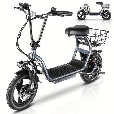 TEMU Caroma 500w Foldable Electric Scooter For Adults, 48v Battery, 25 Miles Max Range & 20mph Top , 14