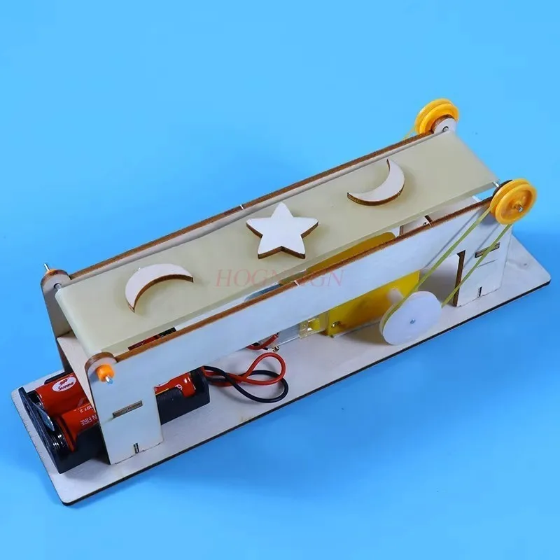 1 Satz elektrisches Förderband, Förder modell, Lehrmittel, manuelle DIY-Technologie, kleines Produktions material paket Image