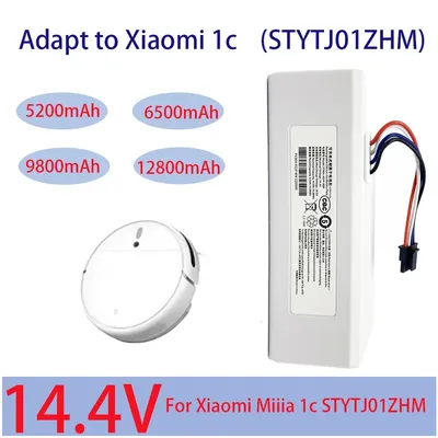 NEUE 14,4 V 12800 mah P1904-4S1P-MM Batterie Für Xiaomi Mijia 1C STYTJ01ZHM Roboter Staubsauger Zubehör batterie Image