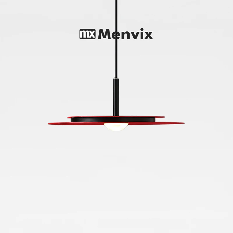 Menvix Moderne Persönlichkeit Hängelampe Fliegende Untertasse Home Decor Rot Designer Esstisch Bar Wohnzimmer UFO Pendelleuchten