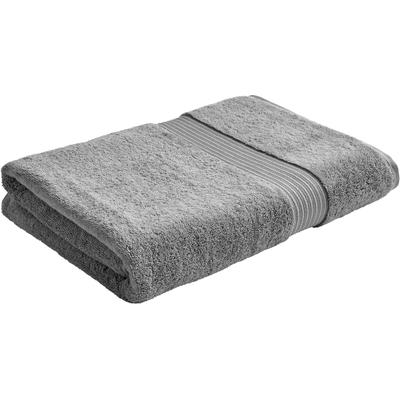 Strandtuch CHRISTY "Supreme", silber, B:100cm L:180cm, Walkfrottier, Obermaterial: 100% Baumwolle, Handtücher (Packung), Premium Handtuch in Luxusqualität, 650g/m², 100 x 180, 2er Set Image