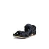Outdoorsandale ECCO "Offroad", Herren, Gr. 46, schwarz (dunkelblau, schwarz), Nubukleder, sportlich, Schuhe, Sommerschuh, Klettschuh, Outdoorschuh, in Trekking-Optik