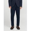 Anzughose JACK & JONES "JPRJAXON Businesshose mit mittlerer Bundhöhe", Herren, Gr. 52, N-Gr, schwarz navy fit:slim fit, Web, Obermaterial: 74% Polyester, 22% Viskose, 4% Elasthan, unifarben, modisch, slim fit normal, Hosen, unifarben, modisch, slim...