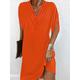Women's Mini Dress Shift Dress Work Dresses Basic Casual Batwing Sleeve Work Daily Regular Fit Plain Short Sleeve V Neck Pink Orange Green Army Green Summer Spring