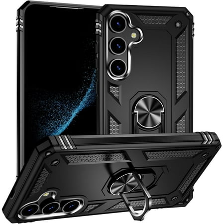 REQO Compatible with Samsung Galaxy S24+ Case Cover Magnetic Car Mount Bracket Shell Compatible with Samsung Galaxy S24 Plus SM-S926B/DS SM-S926U1 SM-S926W SM-S926N SM-S926E Case