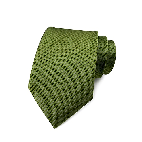 Gestreifte Krawatte aus Satin für Herren, verschiedene Farben für unterschiedliche Kombinationsbedürfnisse, geeignet für Business, Hochzeit und formelle Anlässe, elegante und modische Krawatte Image