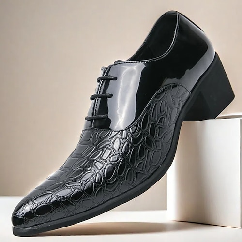 Herren Outdoor PU Leder Atmungsaktiv Komfortabel Rutschfest Schnalle Schwarz Blau Gold Herbst Winter Image