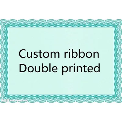 50/100 yards Custom Ribbon Double Printed for The Same Patterm Grosgrain Ribbon