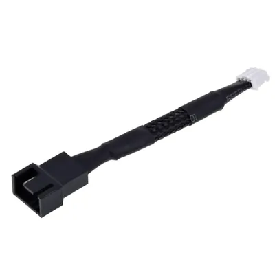 896F Graphics Card PWM Fan Adapter Connection Cable Small 4pin To Universal 3pin 4pin Black Woven