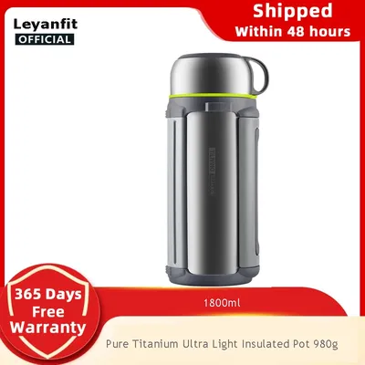 Titanium 1.5L/1.8L Insulated Kettle With Lid Outdoor Travel Car Insulated Kettle Large Capacity