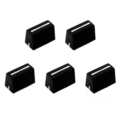 5Pcs Universal Fader Knobs Fader Cap Straight Slide Potentiometer Cap For DJ Controller Mixers