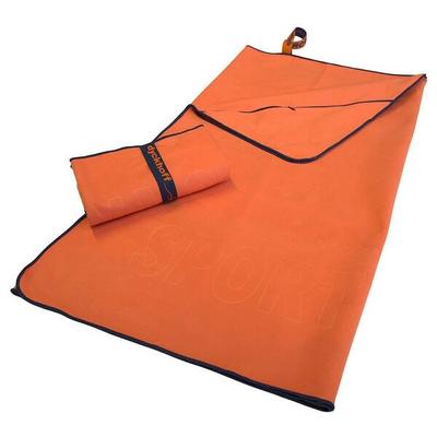 dyckhoff Mikrofaser Sport-Handtuch 80x180cm mit Reißverschluss orange