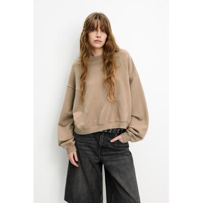 Boxy Fit Sweatshirt With Seams
