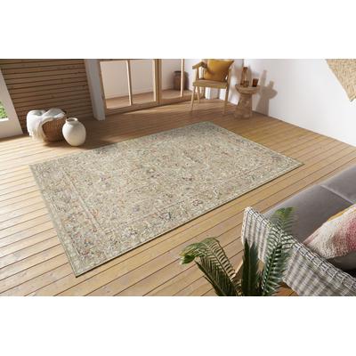 Teppich NORTHRUGS "Sues", beige (creme), B:155cm H:3mm L:235cm, Polypropylen (PP), Teppiche, In-& Outdoor, Läufer, Wetterfest, Balkon, Wohnzimmer, Orient Image