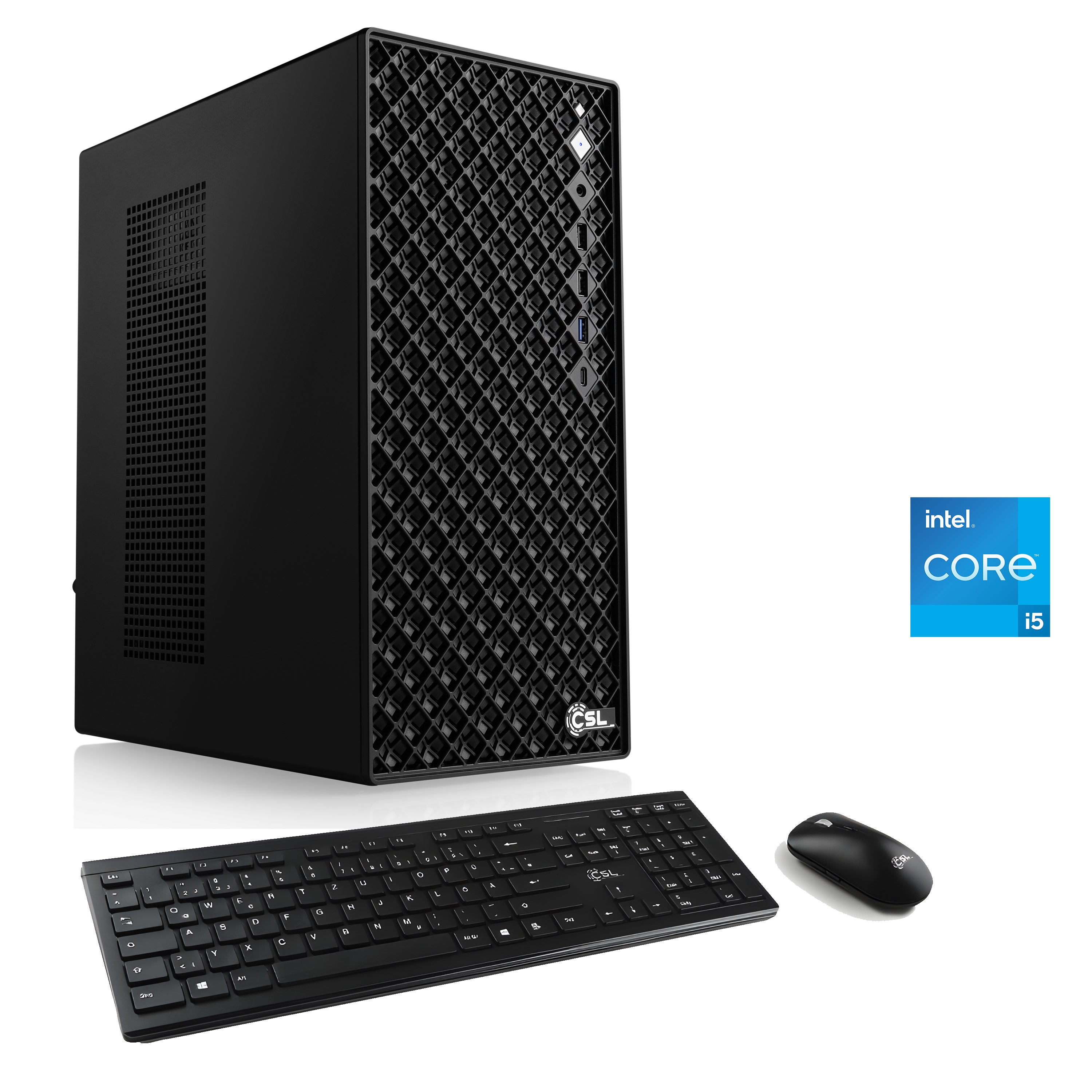 CSL PC "Mystic V24010", schwarz, Microsoft Windows 11 Home (64 Bit), 32 GB RAM 1.000 GB SSD, Desktop-PCs, PC Image