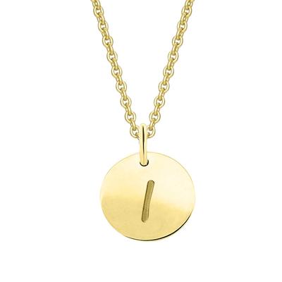 Ketten-Anhänger ONE ELEMENT "Buchstaben Anhänger aus 333 Gelbgold Ø 11,0 mm", gold, Schmuckanhänger, Damen, Buchstabe I, Gelbgold 333-Gold, Gelbgold 333, Gold, das perfekte Geburtstagsgeschenk für Frau und Mann Image