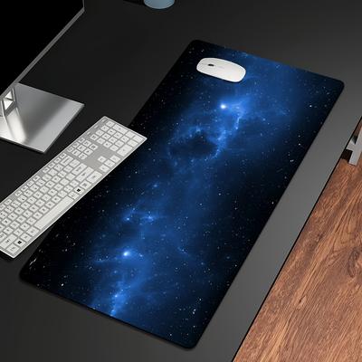 TEMU 1pc Durable Extra Large Mouse Pad | Starry Night Sky Design | Non-slip Polyester Desk Mat For Gaming, Office & Study | Comfort & Precision | Gift For Men & Women Gamers And Professionals