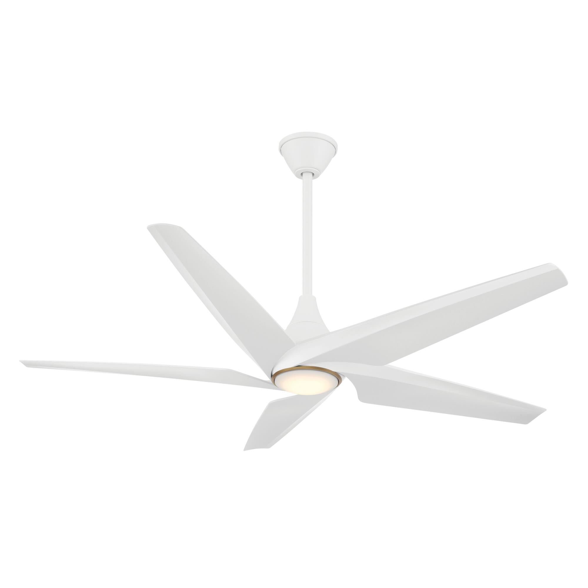 Minka Aire Switch 60 Inch 5 Blade Ceiling Fan with Light Kit - F638L-WHF