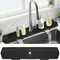 24/29.5inch Kitchen Sink Splash Guard,Silicone Draining Mat for Sink,Sink Protectors for Kitchen
