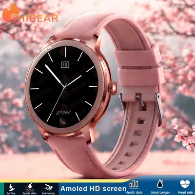 Diamantband, ultradünne Smartwatch für Damen, 1,32 Zoll AMOLED, 466 x 466 HD-Pixel-Display, kabelloser Anruf, Smartwatch, Damenmode-Uhr