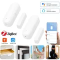 Tuya Zigbee Sensore per porte e finestre Allarme di sicurezza intelligente Rilevatori aperti e chiusi Sensore di contatto per porte antifurto per la casa Google Home Alexa