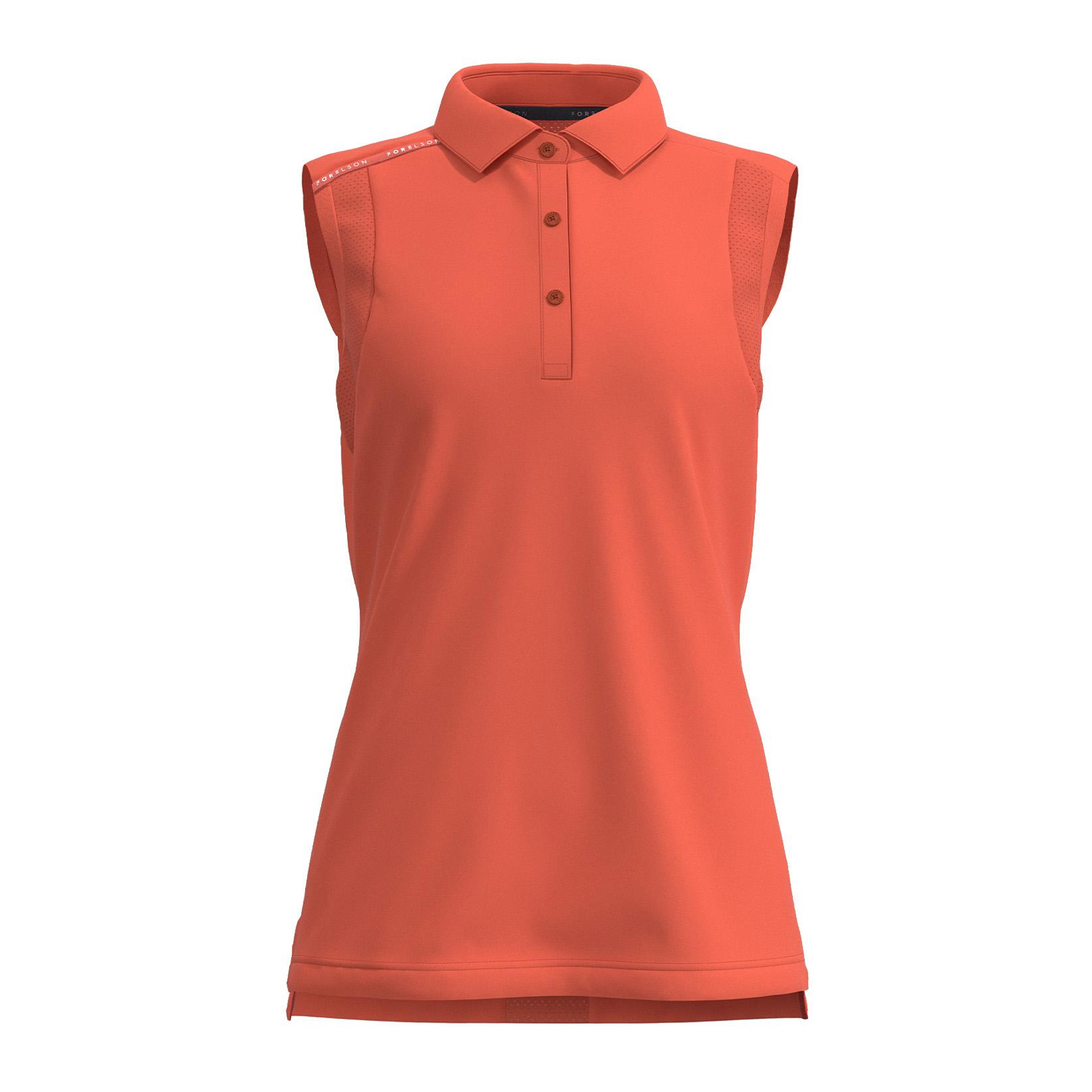 Forelson - "Stow" Poloshirt für Damen Ärmellos (Koralle) Image